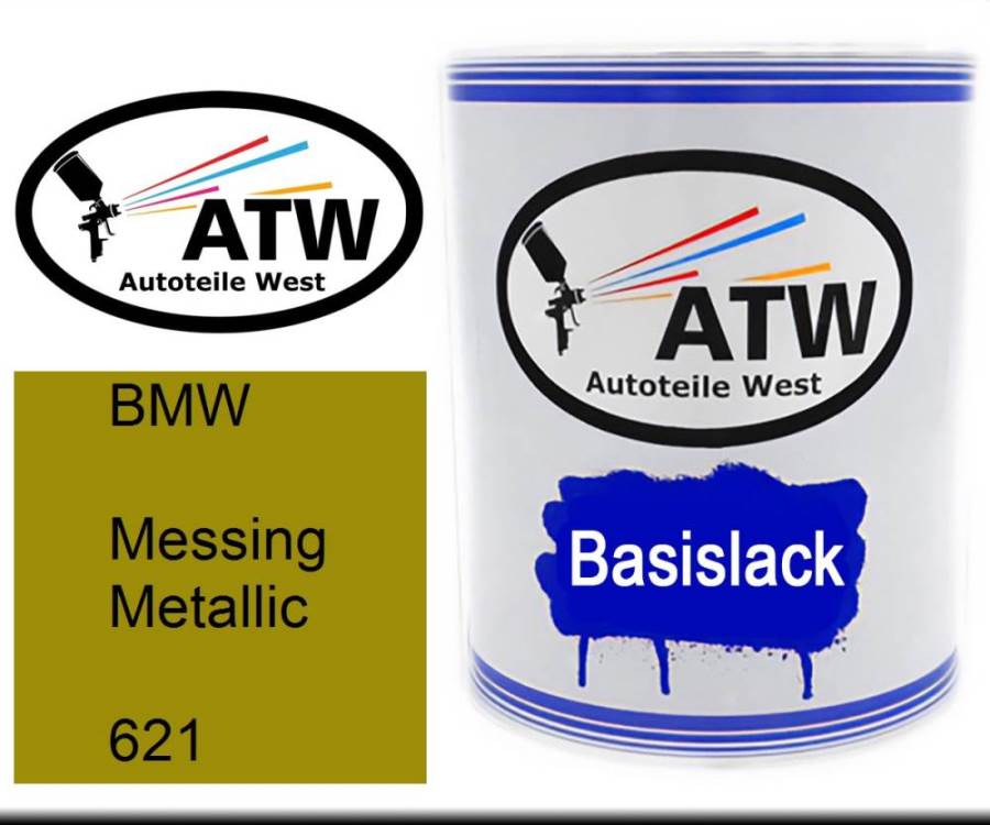 BMW, Messing Metallic, 621: 1L Lackdose, von ATW Autoteile West.